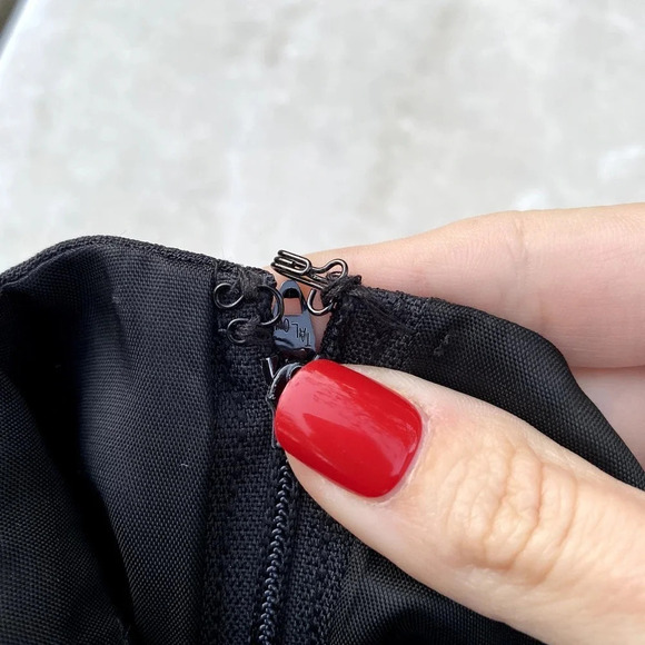 Vintage Alex Evenings Black Beaded Made In U.S.A Cocktail Knee Length Dress - Picture 11 of 13